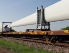 Wind turbines Transport - Train